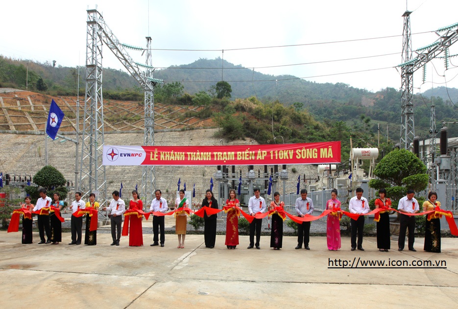Khánh thành trạm biến áp 110 kV Sông Mã, cấp điện cho khu vực biên giới